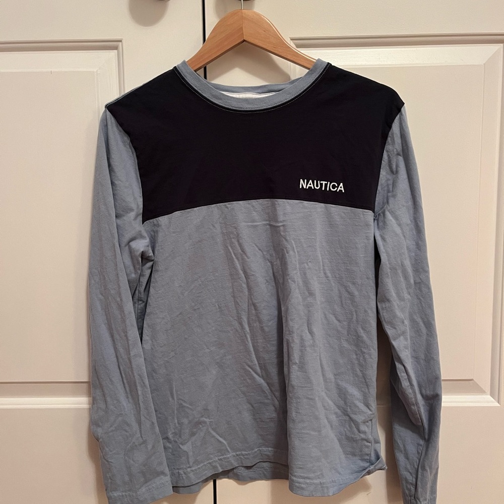 Nautica Blue Long Sleeve Shirt